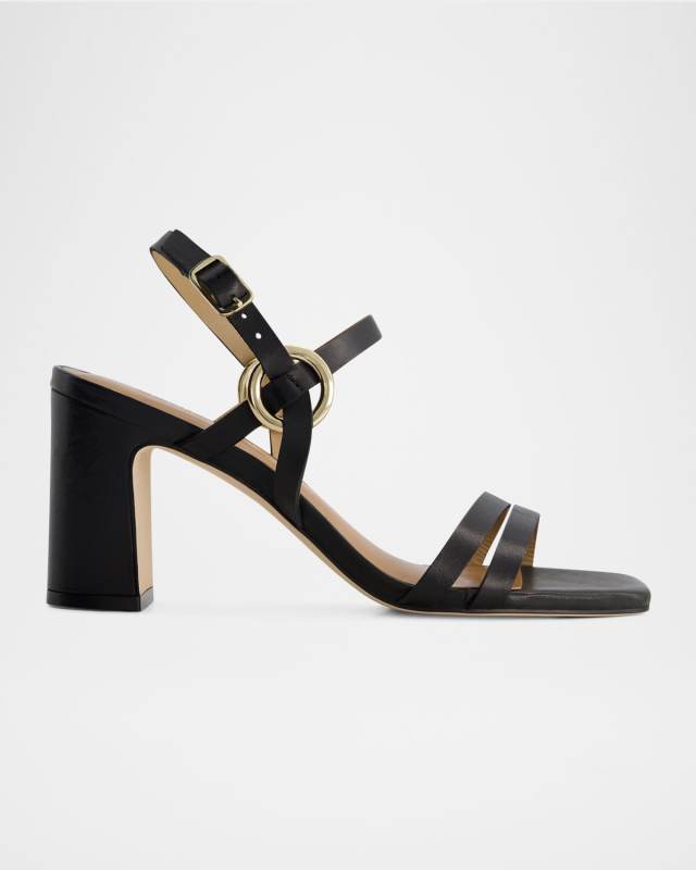 Irisa Leather Ankle-Strap Sandals